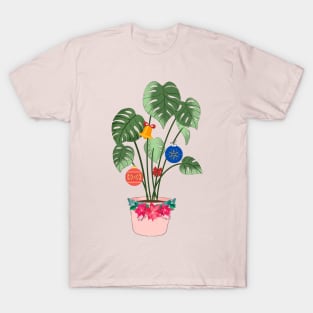 Christmas Monstera T-Shirt